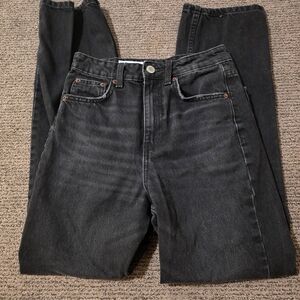 Zara Women's High Rise Black Jeans